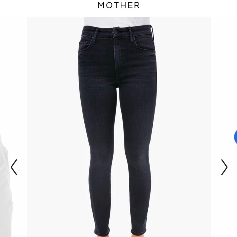 Mother Looker Hugh Waisted Jeans faded black size 29 worn less than ten times